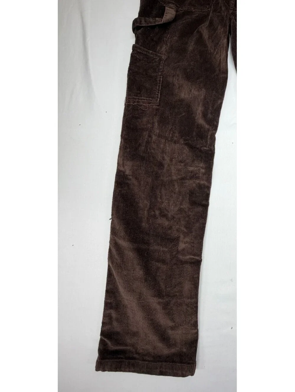 Reason Men's Pants Straight Leg Corduroy Mid Rise Solid Flat Front Size 32 Brown